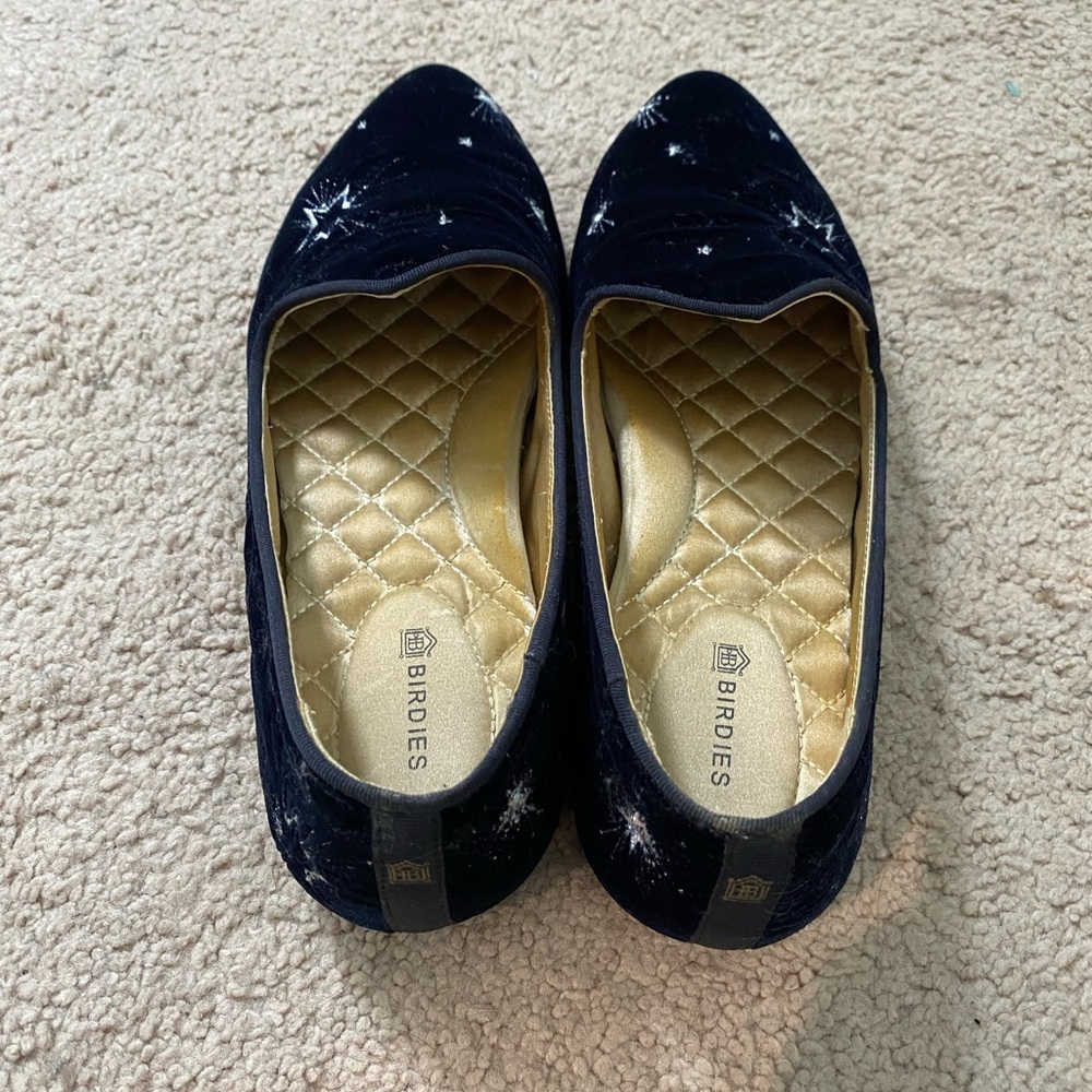 Birdies brand new velvet Heron flats - Picture 2 of 3